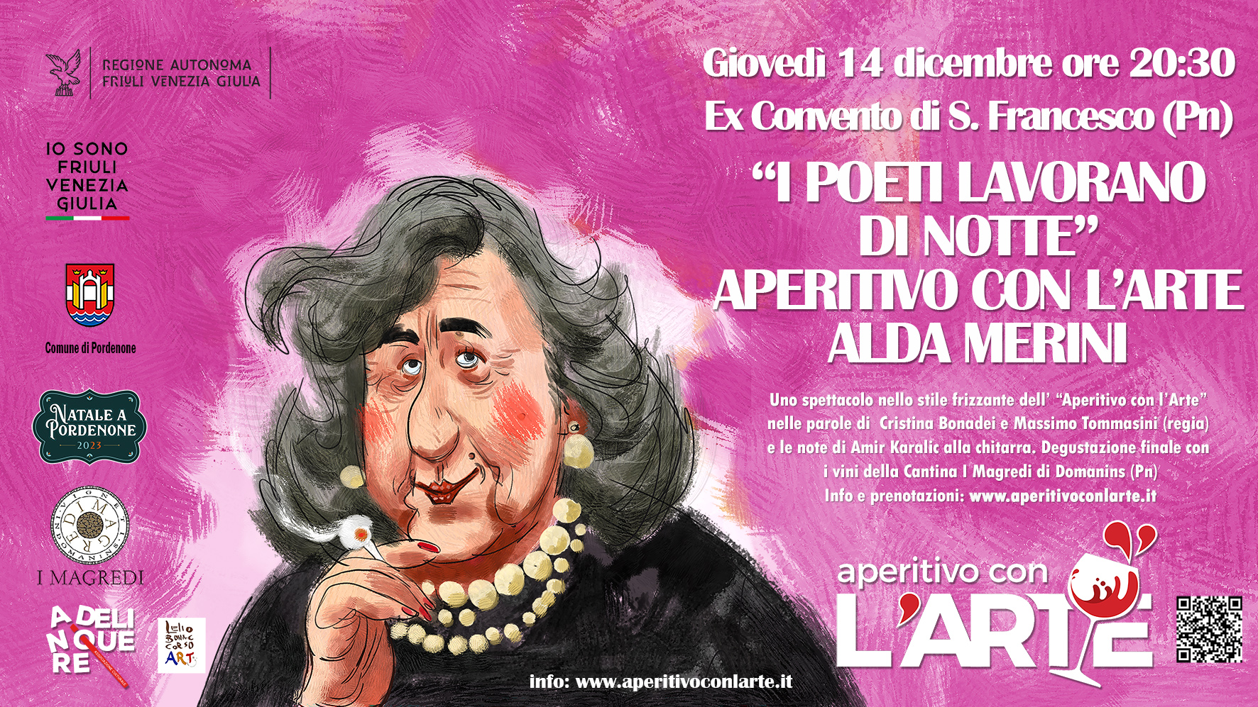 "I poeti lavorano di notte" - Aperitivo con l'Arte - Alda Merini - "I poeti lavorano di notte" - Aperitivo con l'Arte - Alda Merini - EventiFVG.it