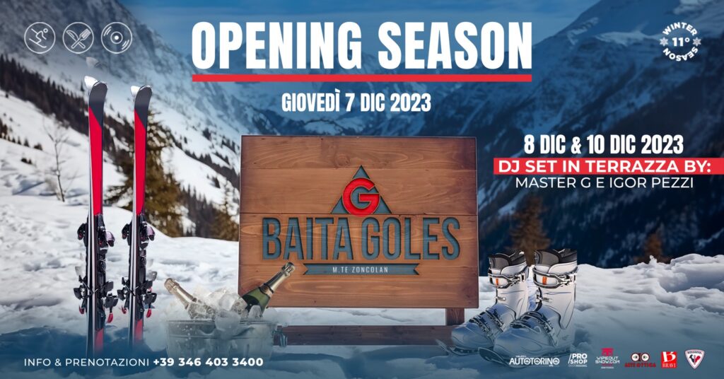 GIOVEDÌ 7.12 | OPENING SEASON | Baita Goles - EventiFVG.it