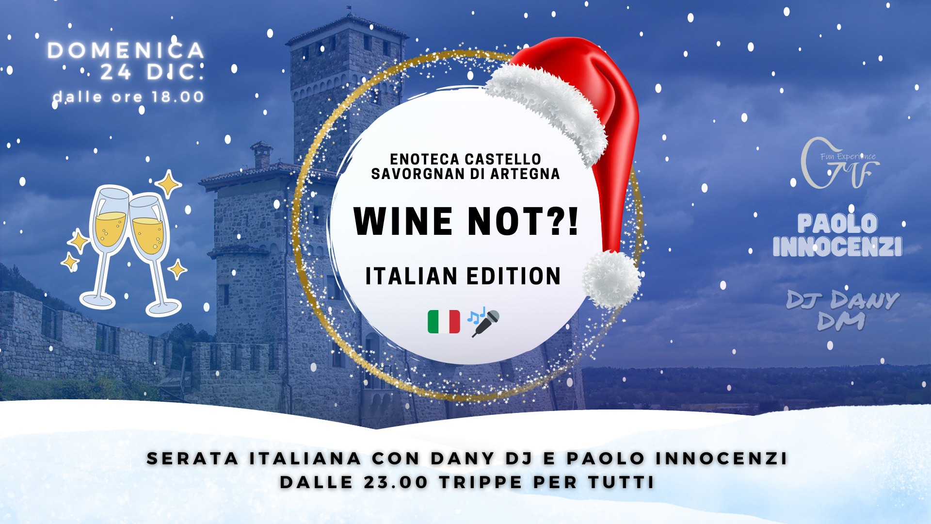 Wine Not?! Italian Edition - Aperitivo della Vigilia di Natale