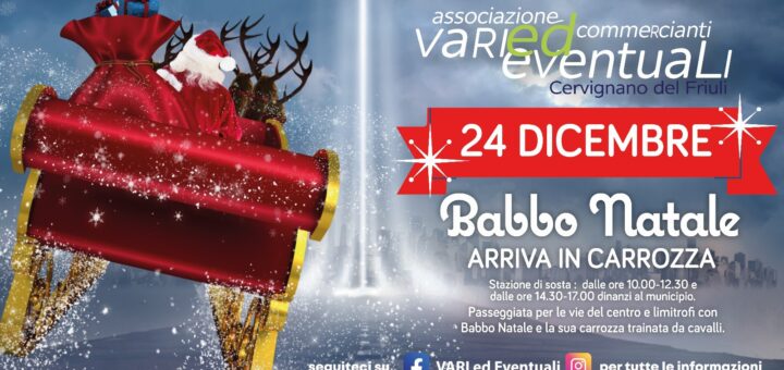 BABBO NATALE ARRIVA IN CARROZZA!!!