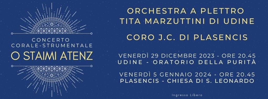 O STAIMI ATENZ - Concerto vocale strumentale - O STAIMI ATENZ - Concerto vocale strumentale - EventiFVG.it
