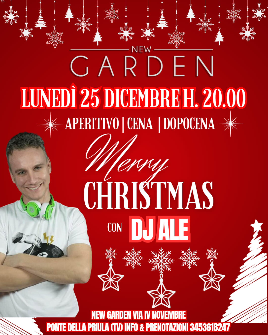 New Garden Lunedì 25 Dicembre h. 20.00 - EventiFVG.it