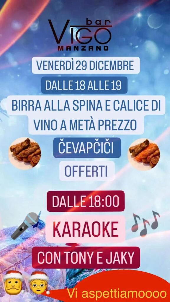 KARAOKE AL VIGO 🎤🎤🎤 - EventiFVG.it