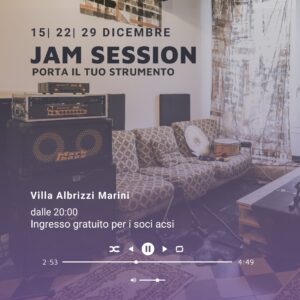 VAM JAM SESSION // 15 | 22 | 29 dicembre