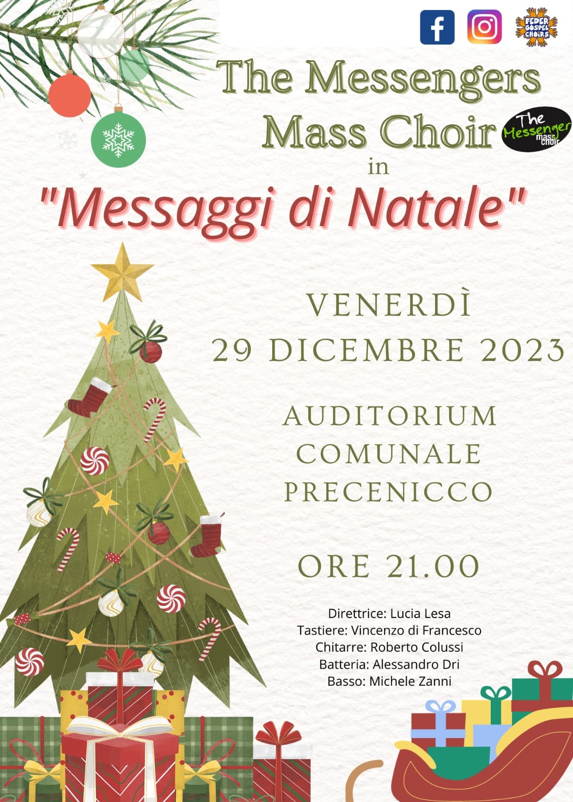 Messaggi di Natale - Concerto The Messengers Mass Choir live in Precenicco - Messaggi di Natale - Concerto The Messengers Mass Choir live in Precenicco - EventiFVG.it