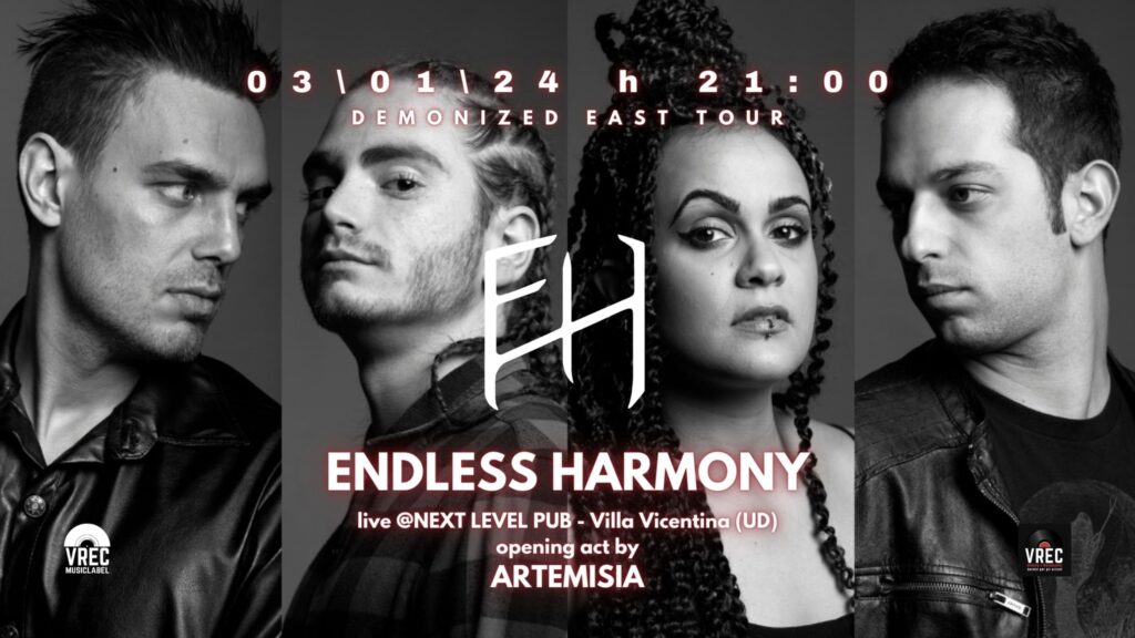 ENDLESS HARMONY + ArtemisiA live @Next Level Pub - Villa Vicentina (UD) - EventiFVG.it