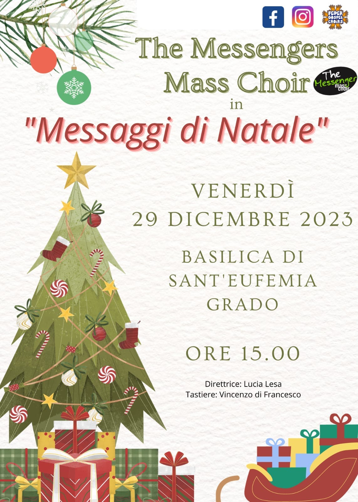 Messaggi di Natale - Concerto The Messengers Mass Choir a Grado - EventiFVG.it