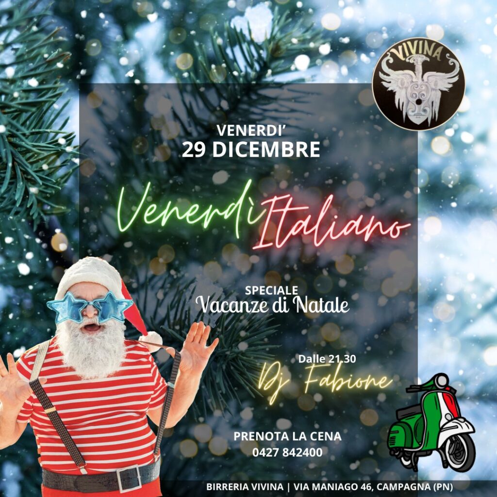 Venerdì Italiano | Vacanze di Natale - EventiFVG.it