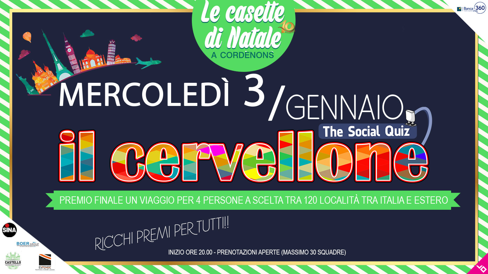 Mercoledì 3 gennaio - IL CERVELLONE - Casette di Natale a Cordenons - Mercoledì 3 gennaio - IL CERVELLONE - Casette di Natale a Cordenons - EventiFVG.it