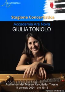 GIULIA TONIOLO -Pianoforte; Stagione Concertistica dell’Accademia Ars Nova