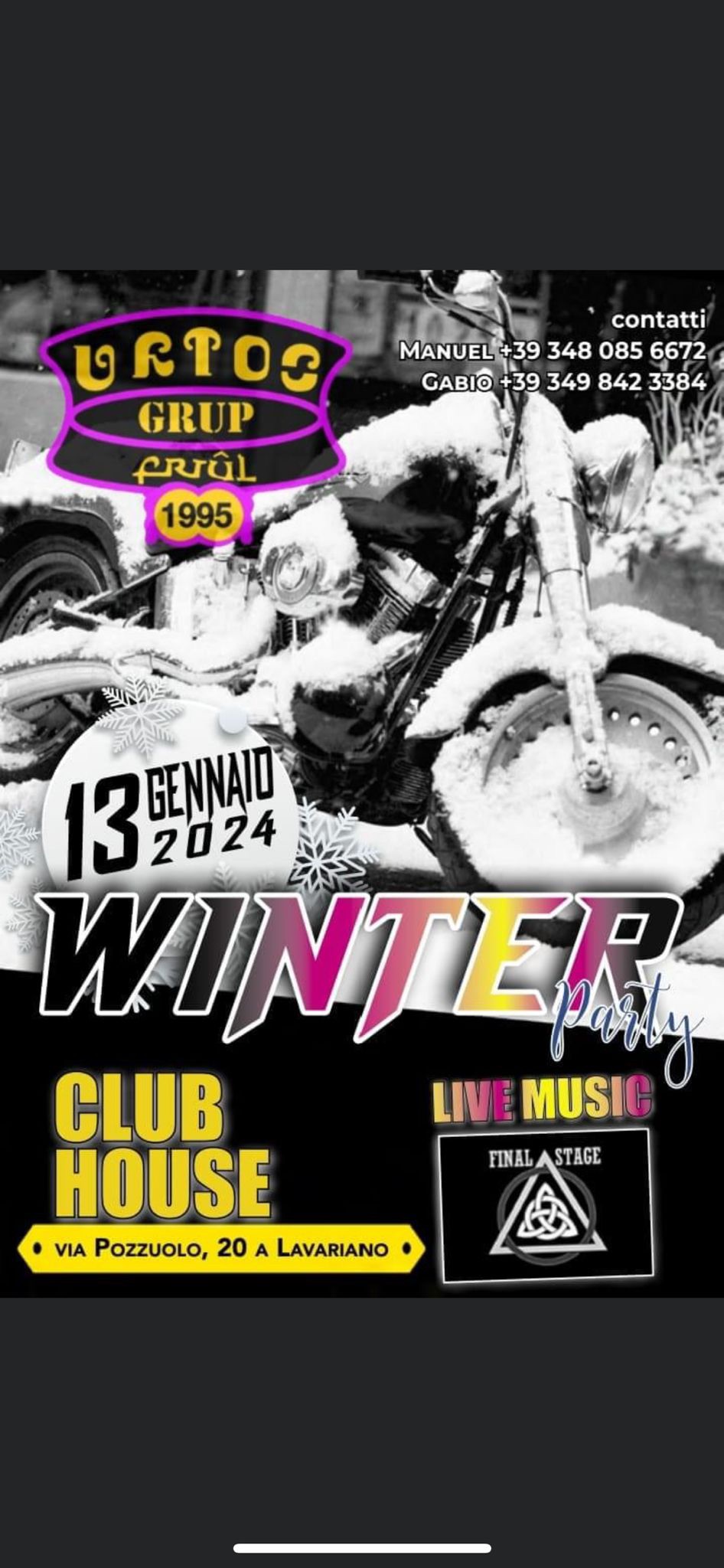 FINAL STAGE LIVE - EventiFVG.it