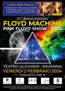Venerdì 2 febbraio FLOYD MACHINE TOUR 2024 al Teatro Alighieri Ravenna