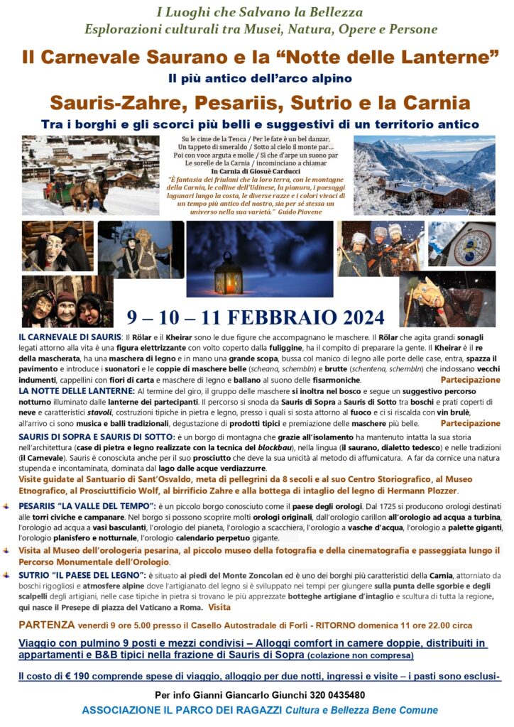 SAURIS-ZAHRE -IL CARNEVALE SAURANO, LA NOTTE DELLE LANTERNE E LA CARNIA - SAURIS-ZAHRE -IL CARNEVALE SAURANO, LA NOTTE DELLE LANTERNE E LA CARNIA - EventiFVG.it