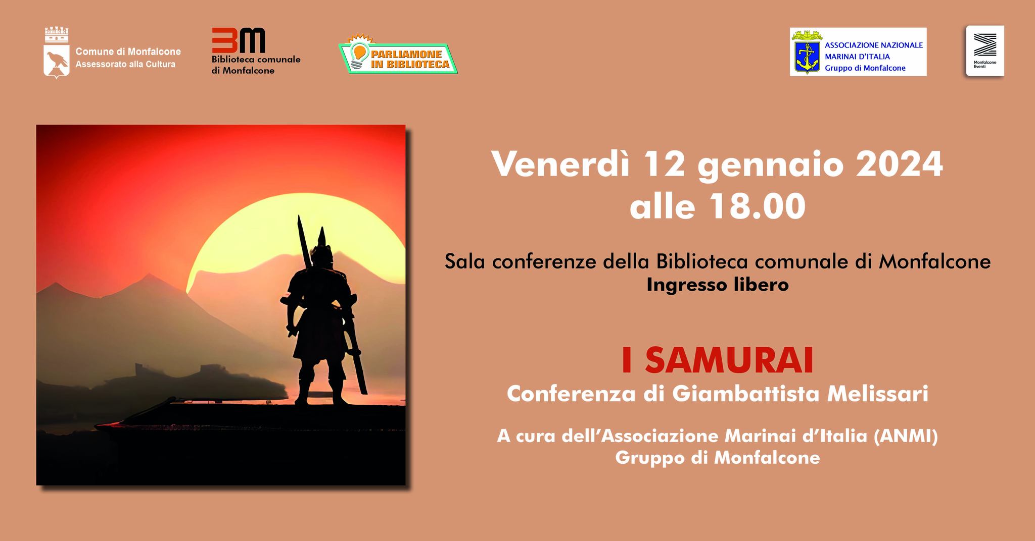 I samurai conferenza di Giambattista Melissari - EventiFVG.it