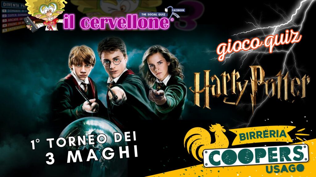 GIOCO QUIZ HARRY POTTER - 1° TORNEO DEI 3 MAGHI
