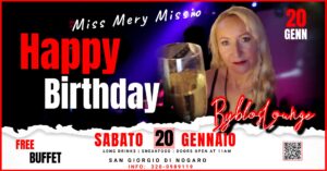 🥂 ‼ UN GIORNO SPECIALE CON PERSONE SPECIALI ‼ – SABATO 20 GENNAIO – Byblos Circus – San Zorz -🎪