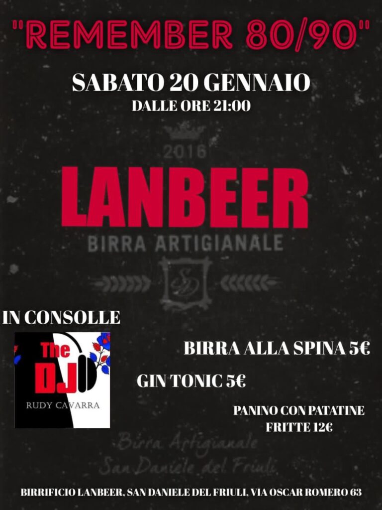 “REMEMBER 80/90” - EventiFVG.it