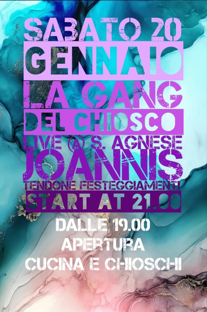 Gang del Chiosco a Sant'Agnese - Gang del Chiosco a Sant'Agnese - EventiFVG.it