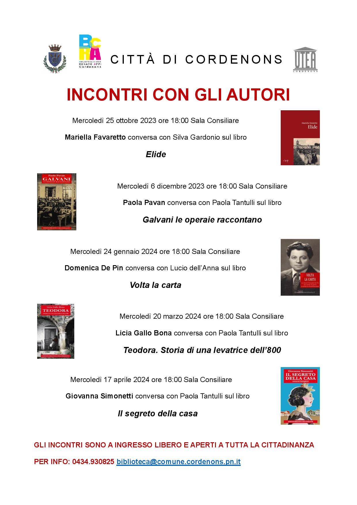 INCONTRO CON L’AUTORE Domenica De Pin conversa con Lucio dell’Anna sul libro Volta la carta - EventiFVG.it