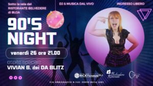 🕺💿 90’S NIGHT con i DA BLITZ – VIAGGIO NEGLI ANNI ’90! 🎉🔥