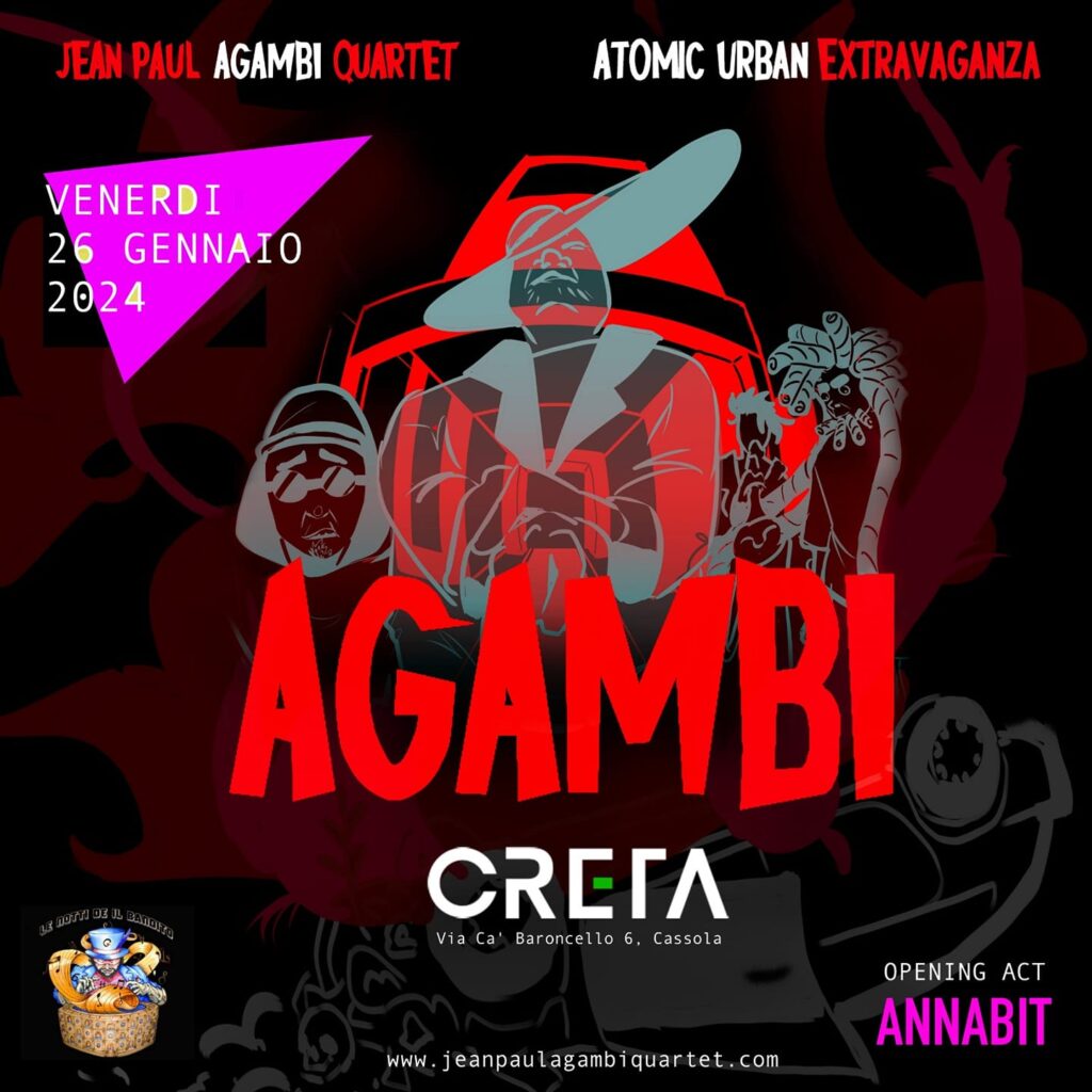 JEAN PAUL AGAMBI QUARTET AL CRE-TA + opening act di ANNABIT - JEAN PAUL AGAMBI QUARTET AL CRE-TA + opening act di ANNABIT - EventiFVG.it