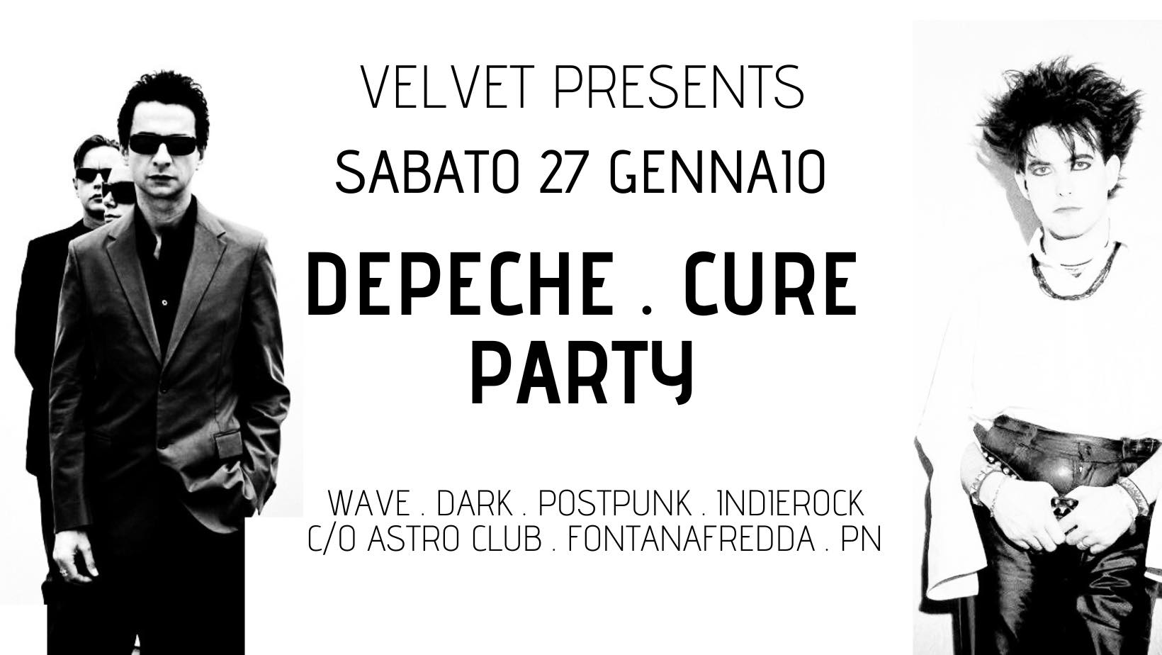 Velvet: Depeche & Cure party @ Astro - Velvet: Depeche & Cure party @ Astro - EventiFVG.it
