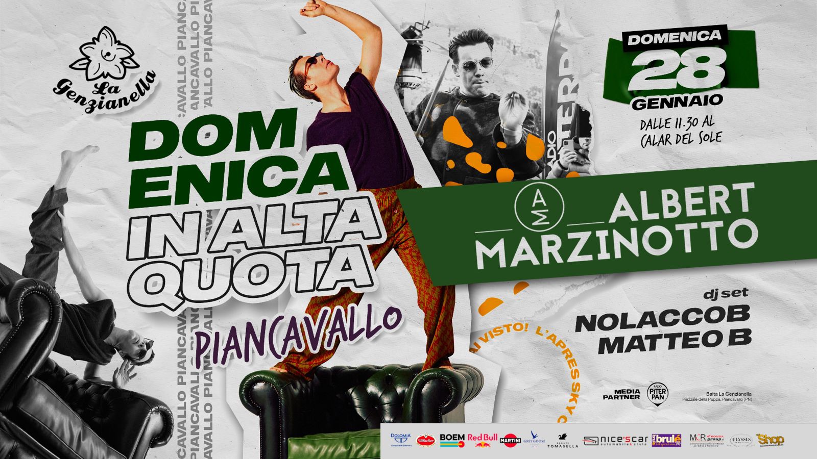 Domenica in Alta Quota a Piancavallo, La Genzianella - dj ALBERT MARZINOTTO ⚡️ - EventiFVG.it