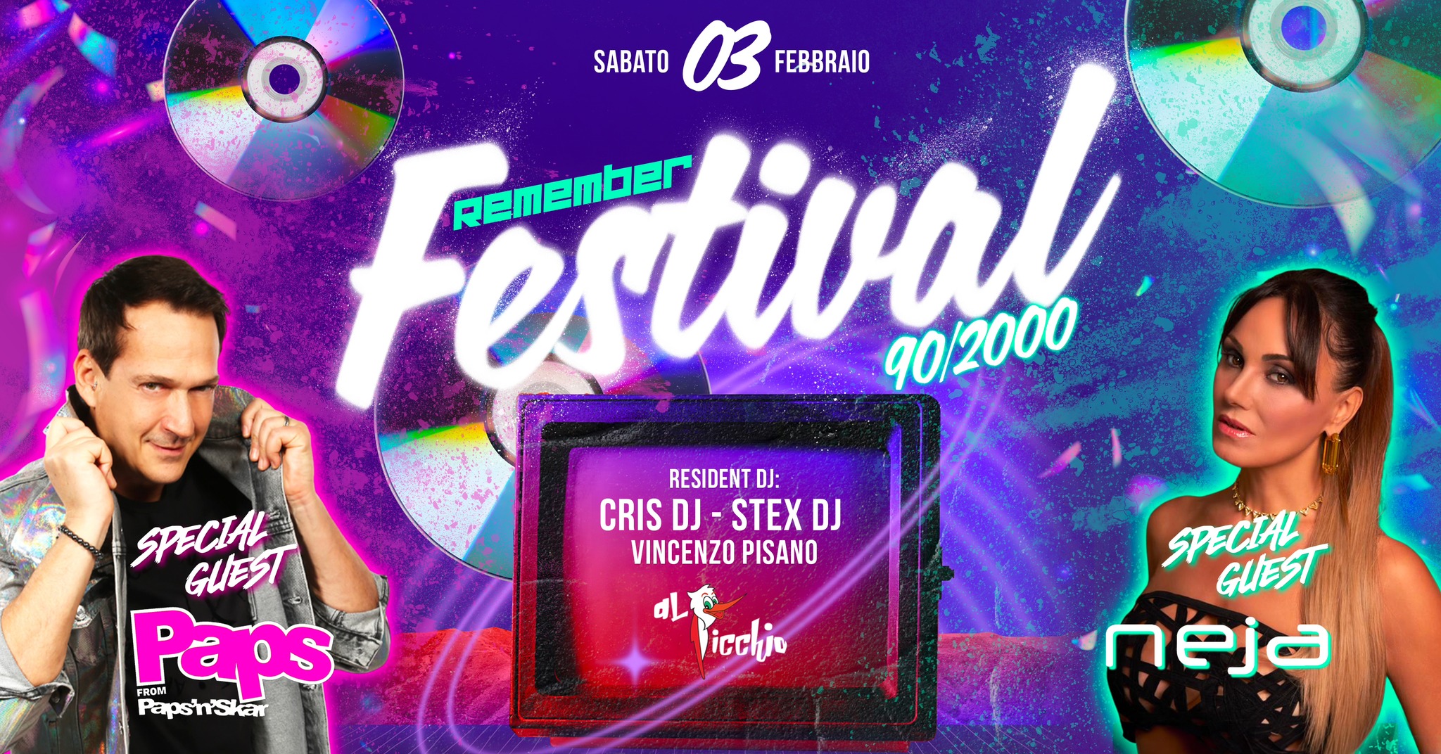 Remember Festival 90/2000 - NEJA + PAPS from Paps'n Skar 03.02.24 - EventiFVG.it