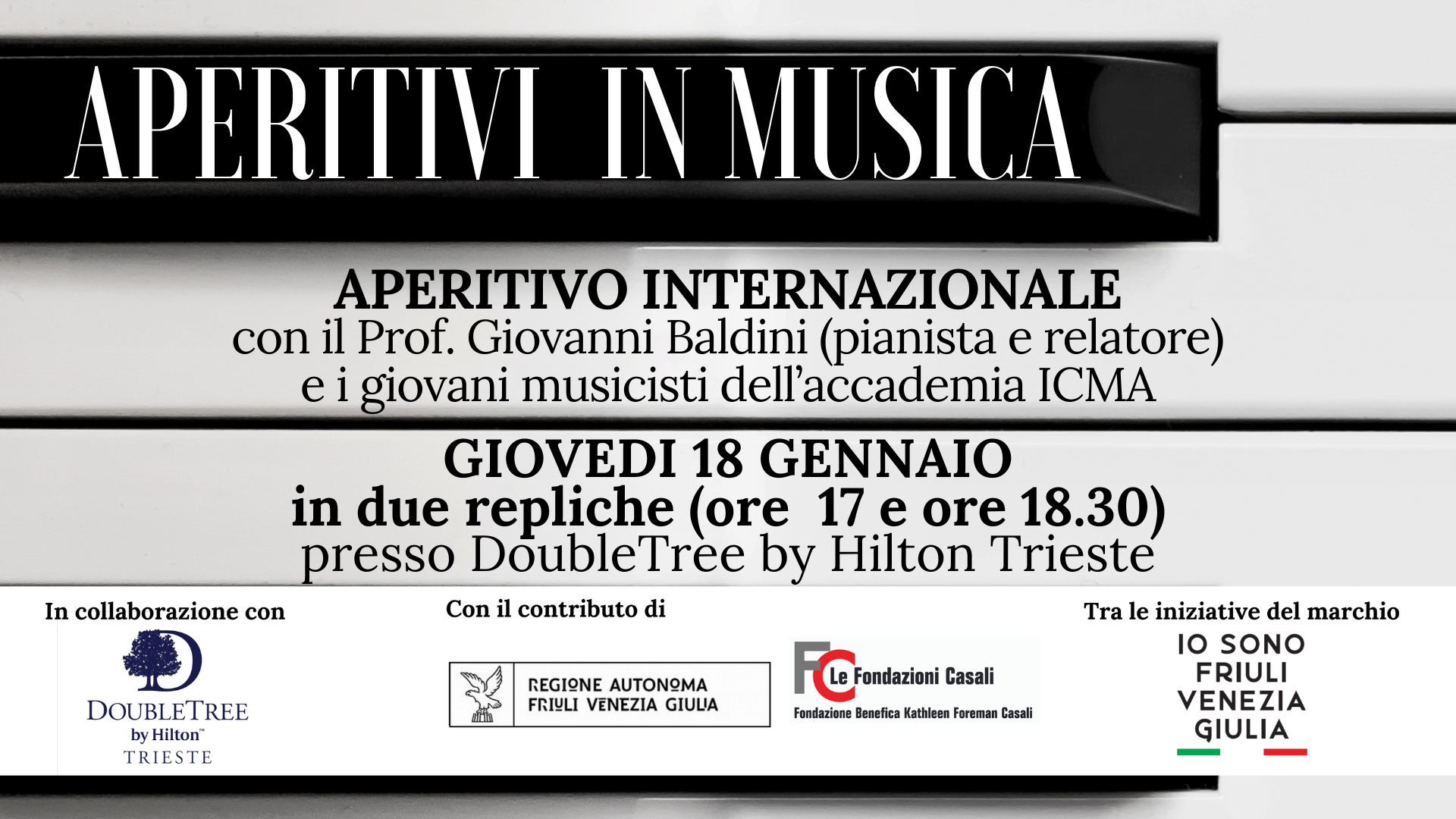 🍸🎼 APERITIVI IN MUSICA - APERITIVO INTERNAZIONALE🎶🎹 - 🍸🎼 APERITIVI IN MUSICA - APERITIVO INTERNAZIONALE🎶🎹 - EventiFVG.it