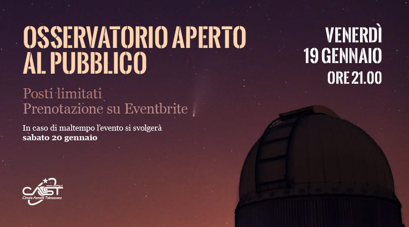 Apertura al pubblico dell'Osservatorio - Apertura al pubblico dell'Osservatorio - EventiFVG.it
