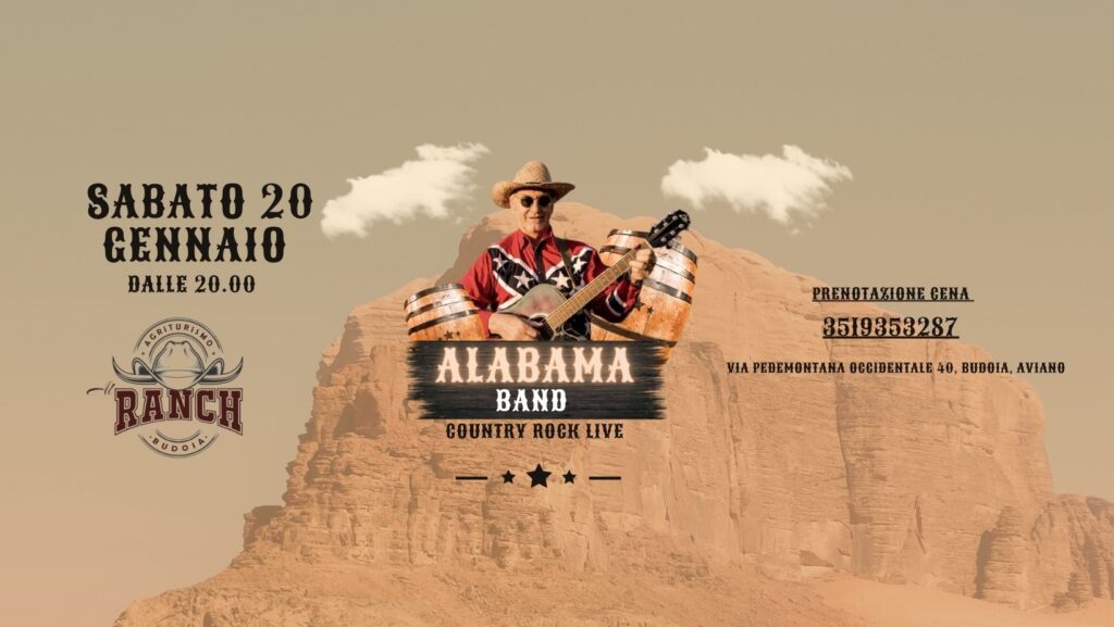 Agriturismo Al Ranch Presenta ALABAMA BAND COUNTRY ROCK LIVE - Agriturismo Al Ranch Presenta ALABAMA BAND COUNTRY ROCK LIVE - EventiFVG.it