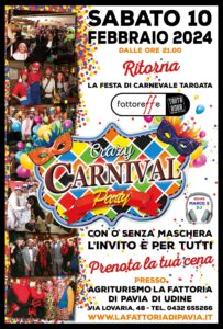 CRAZY CARNIVAL PARTY – LA FATTORIA