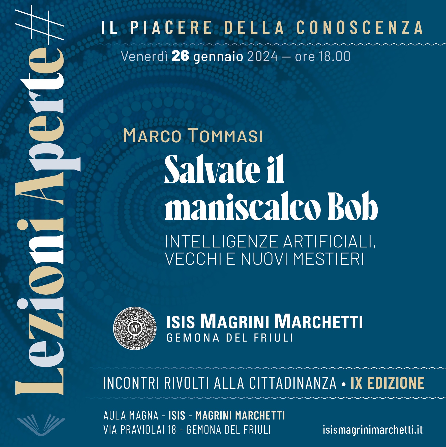 Salvate il maniscalco Bob. Intelligenze artificiali, vecchi e nuovi mestieri. - EventiFVG.it