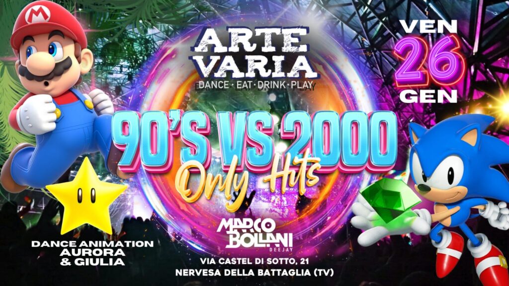 ★90's 🆚 2000 ★ Only Hits ★ Arte Varia ★ - ★90's 🆚 2000 ★ Only Hits ★ Arte Varia ★ - EventiFVG.it