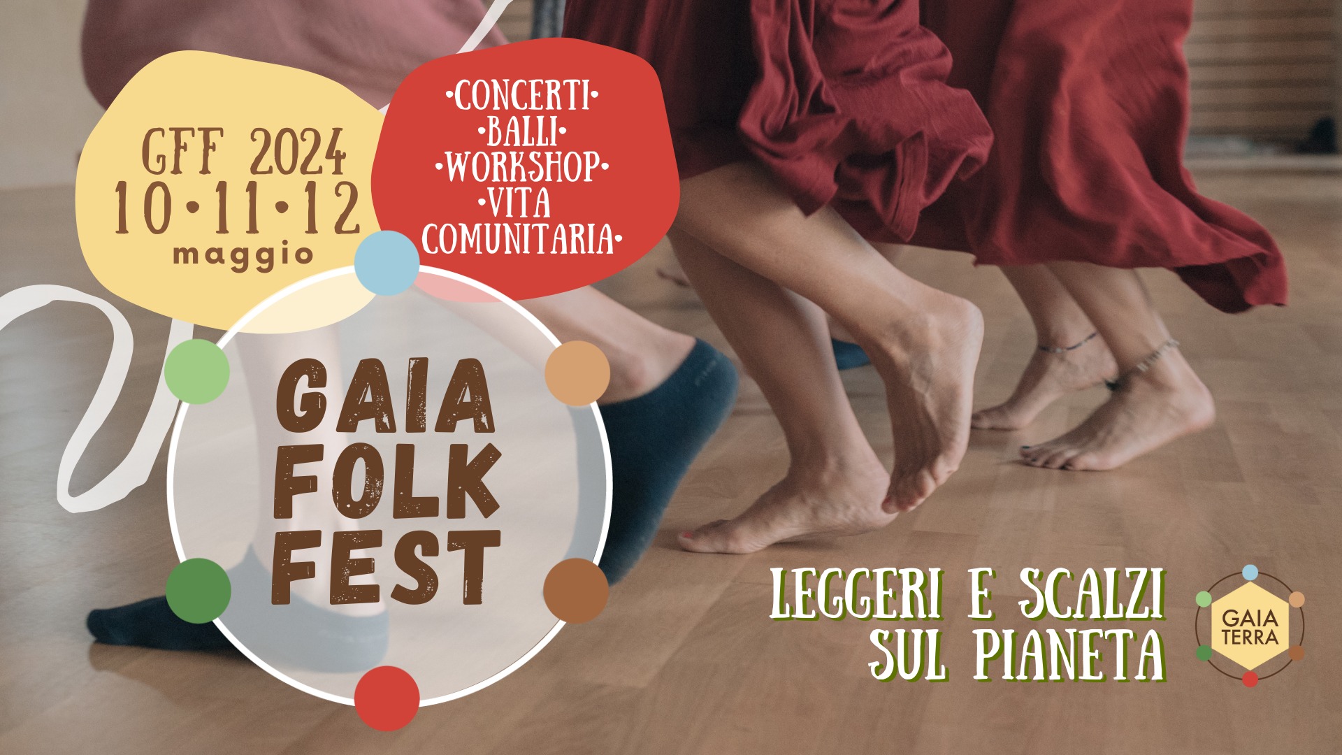 GFF - Gaia Folk Fest - Maggio 2024 - Balfolk Festival - “...Leggeri e scalzi sul pianeta” - GFF - Gaia Folk Fest - Maggio 2024 - Balfolk Festival - “...Leggeri e scalzi sul pianeta” - EventiFVG.it