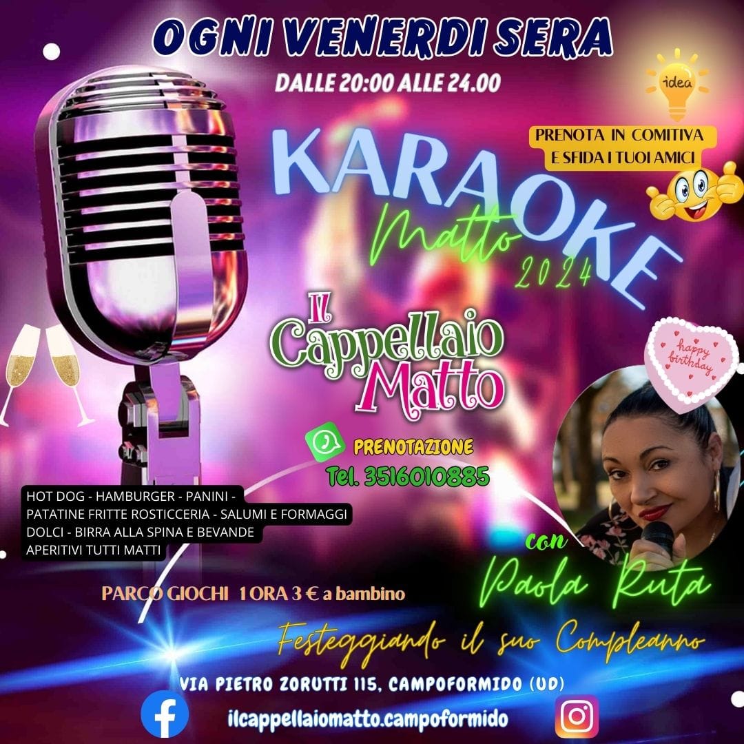 karaoke Matto 🎩🎤 - karaoke Matto 🎩🎤 - EventiFVG.it