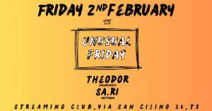 UNUSUAL FRIDAY w/ THEODOR (Soundgiusto) – SA.RI (Notturna)