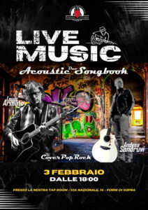 Musica dal Vivo con il Duo “ACOUSTIC SONGBOOK” dalle ore 18:00