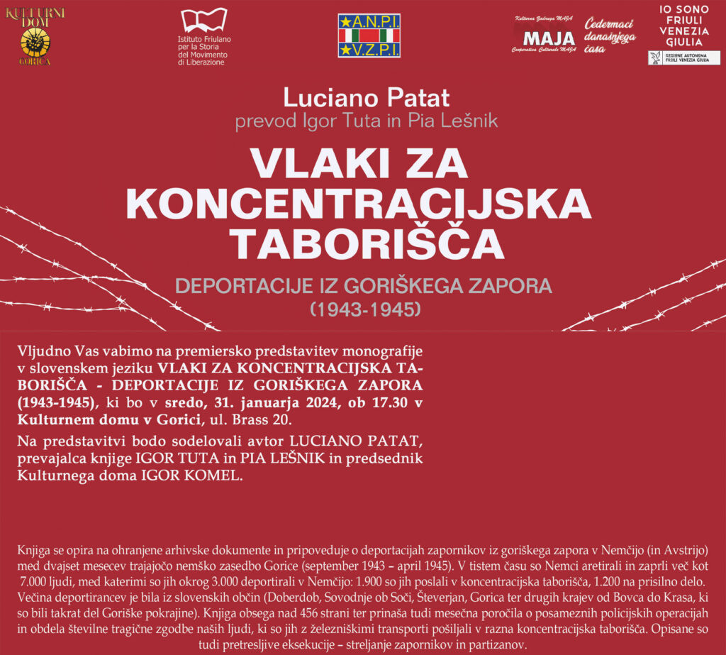 Vlaki za koncentracijska taborišča – Deportacije iz goriškega zapora (1943-1945) - Vlaki za koncentracijska taborišča – Deportacije iz goriškega zapora (1943-1945) - EventiFVG.it