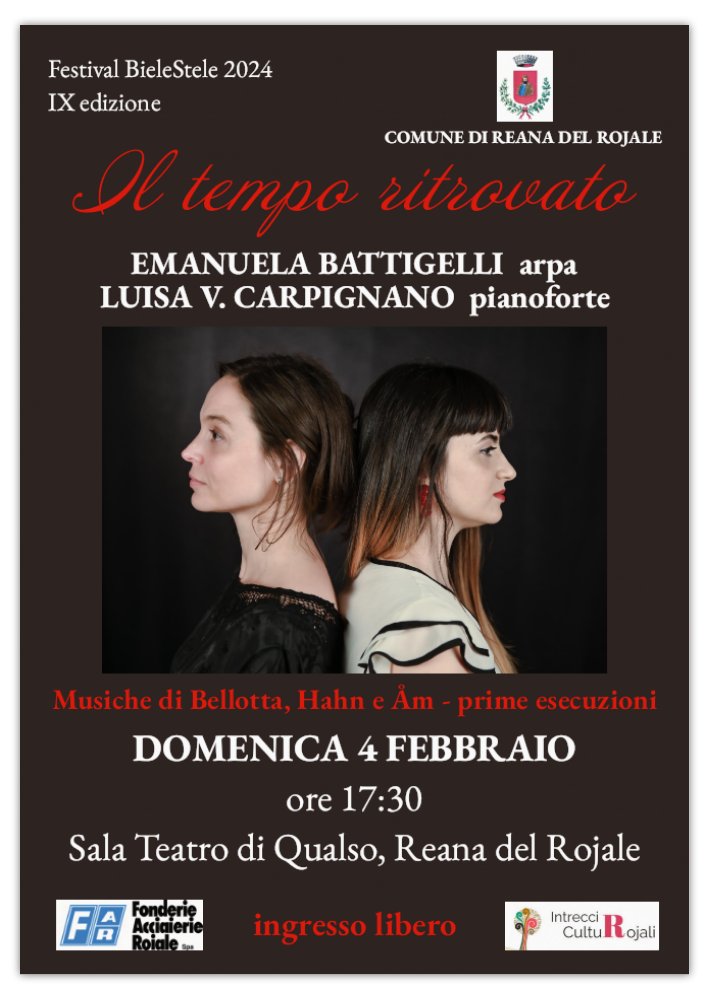 Il tempo ritrovato - concerto per arpa e pianoforte - Il tempo ritrovato - concerto per arpa e pianoforte - EventiFVG.it