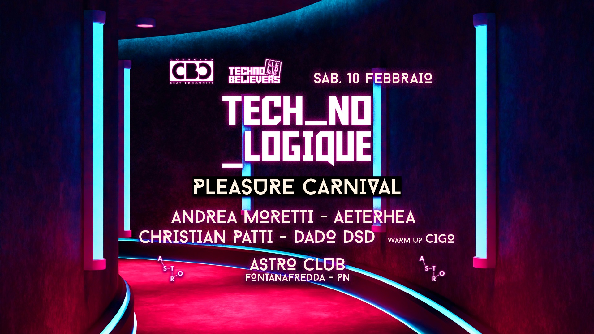 TECH_NO LOGIQUE Pordenone | Pleasure Carnival - TECH_NO LOGIQUE Pordenone | Pleasure Carnival - EventiFVG.it