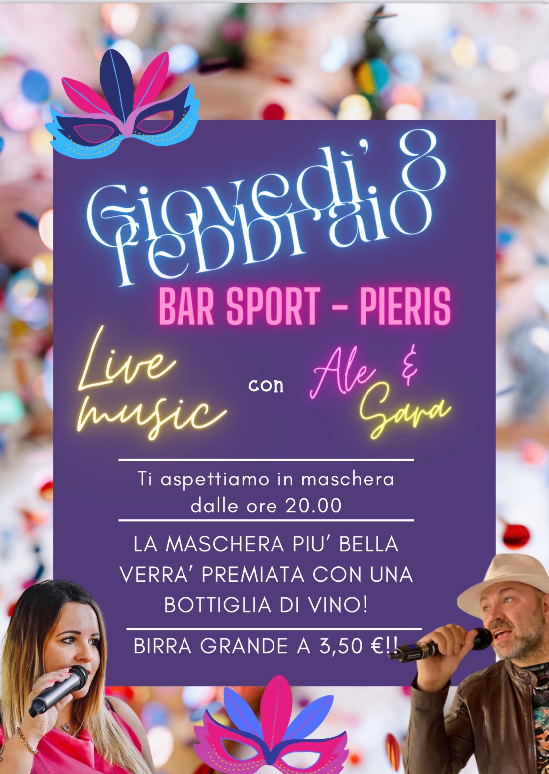 Giovedì di carnevale al #BarSportPieris - Giovedì di carnevale al #BarSportPieris - EventiFVG.it