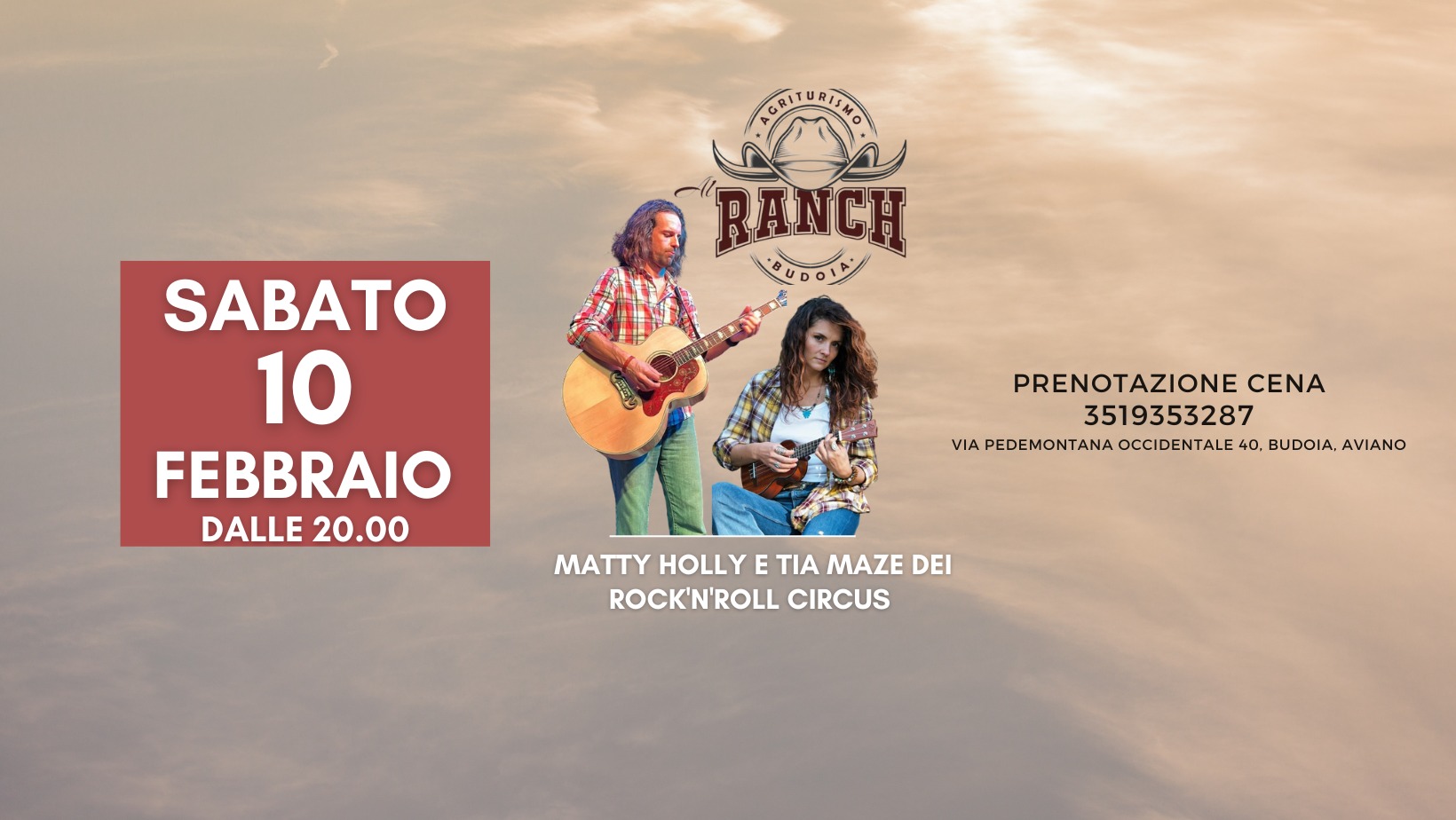 Agriturismo Al Ranch Presenta Matty Holly e Tia Maze dei Rock'n'roll circus - Agriturismo Al Ranch Presenta Matty Holly e Tia Maze dei Rock'n'roll circus - EventiFVG.it