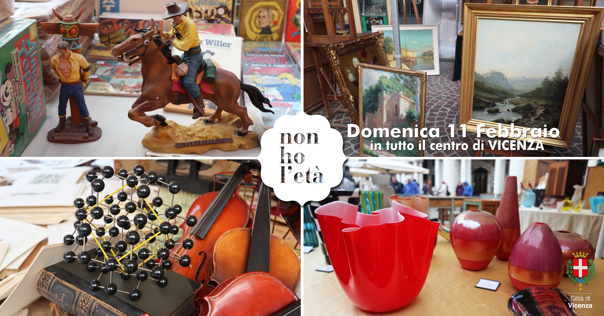 ▽ 11.2.2024 |NON HO L'ETA| Antiquariato Collezionismo & Vintage torna in TUTTO il CENTRO di Vicenza - EventiFVG.it