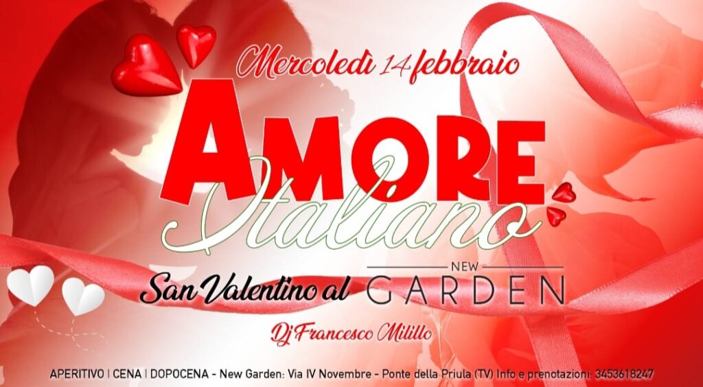 New Garden Mercoledì14 Febbraioh. 20.00 - EventiFVG.it