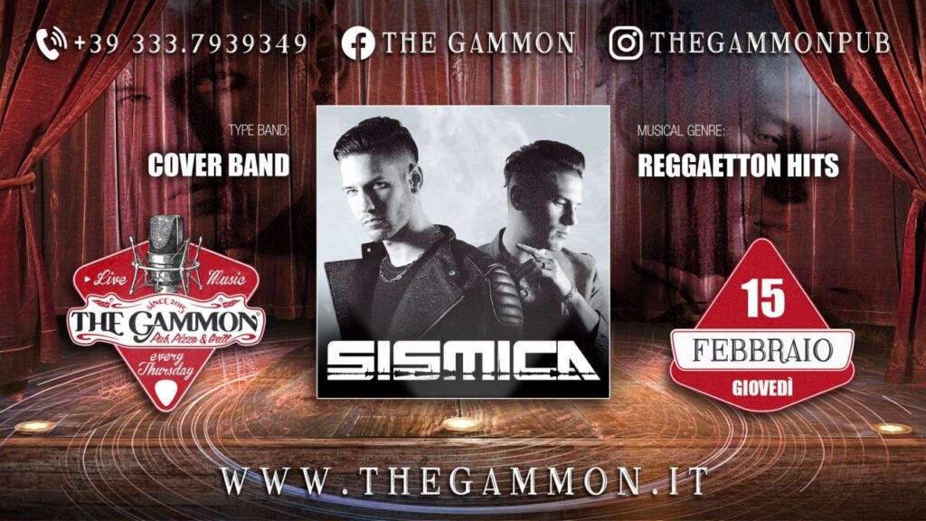 Live Music: Giovedì 15 Febbraio "SISMICA" Reggaeton & Latino - EventiFVG.it