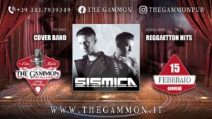 Live Music: Giovedì 15 Febbraio “SISMICA” Reggaeton & Latino
