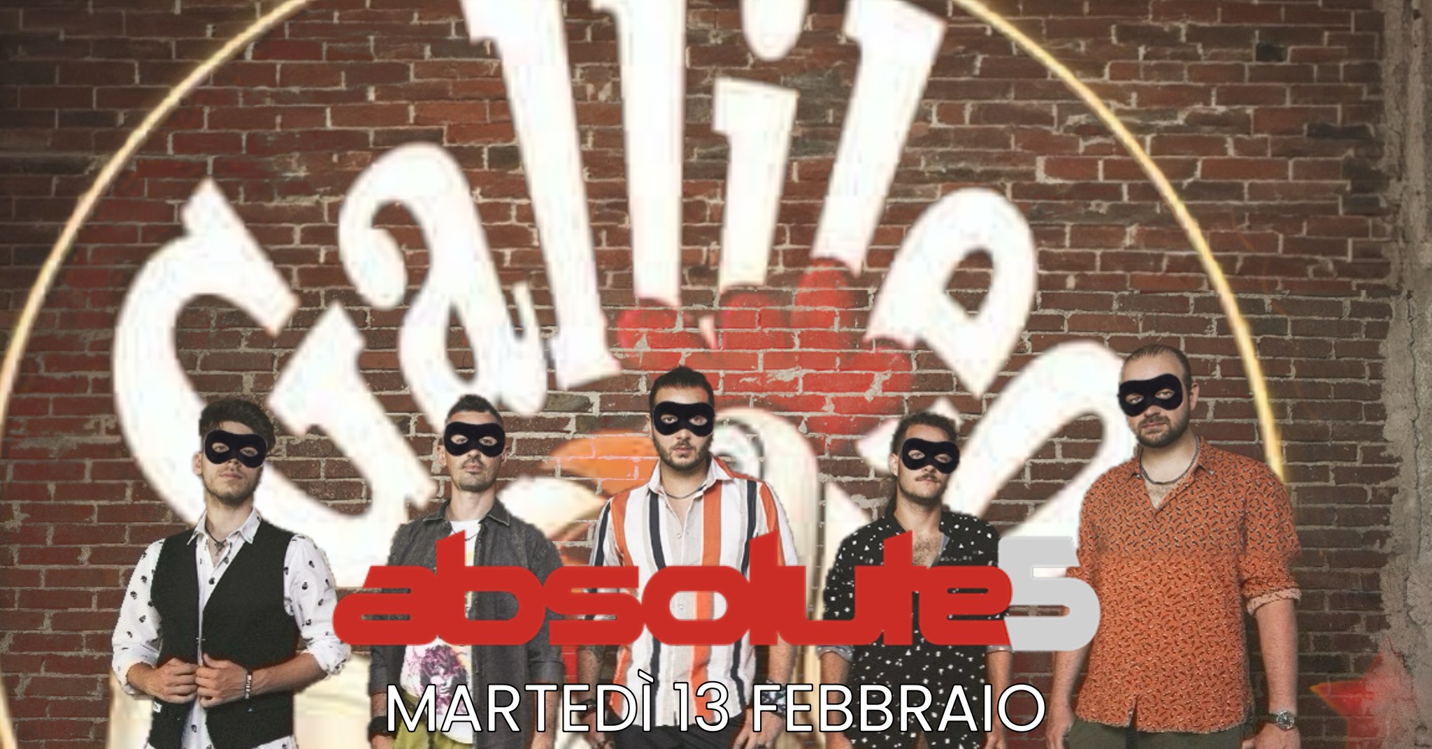 Absolute5 - Carnevale al Gallileo - Fontanelle (TV) - EventiFVG.it