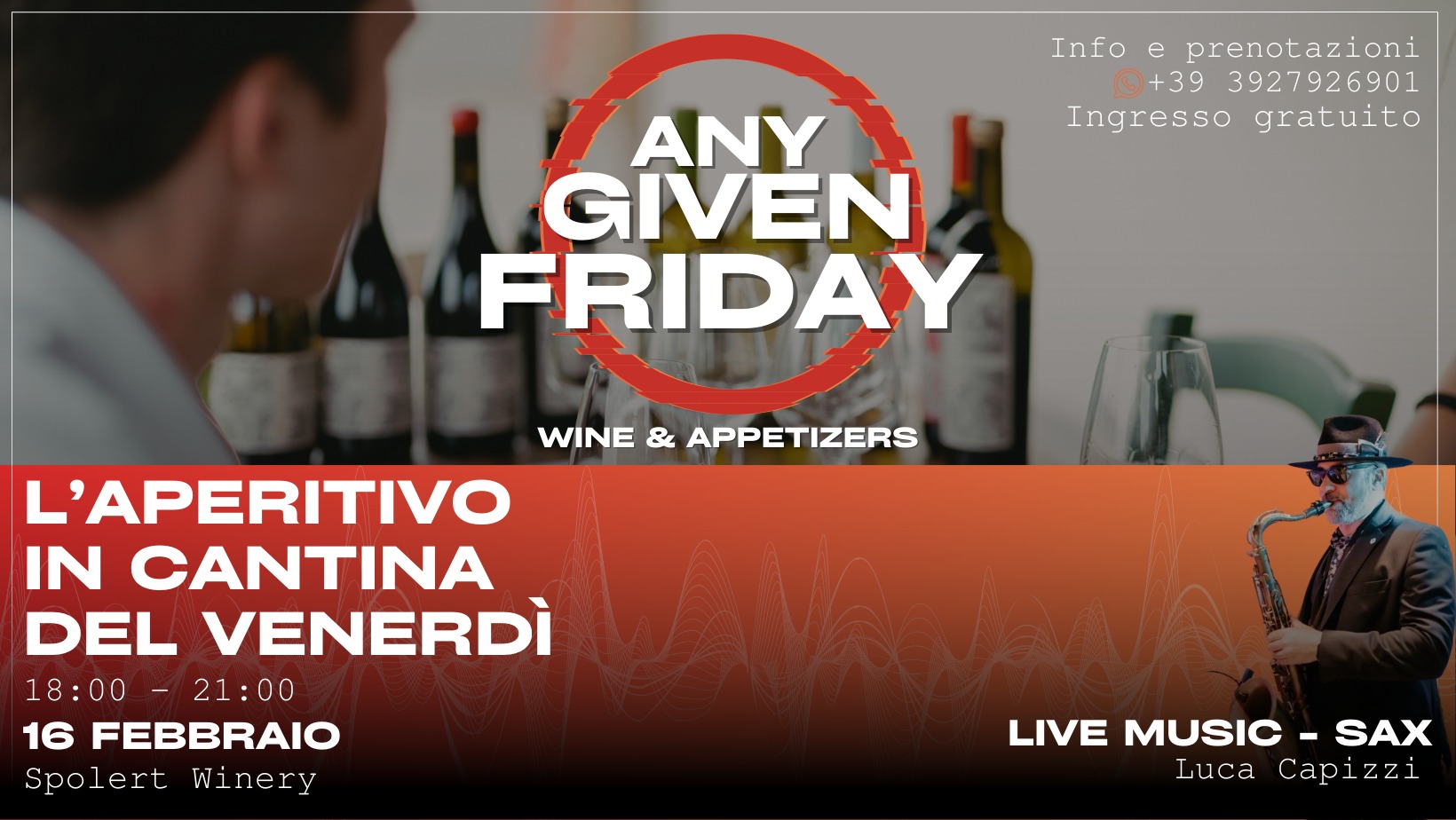 Any Given Friday - L'aperitivo in cantina del venerdì - Any Given Friday - L'aperitivo in cantina del venerdì - EventiFVG.it