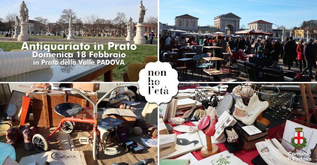 ▽ 18.2.2024 - Non ho l'età | Antiquariato Collezionismo & Vintage... ANTIQUARIATO in PRATO a Padova - EventiFVG.it